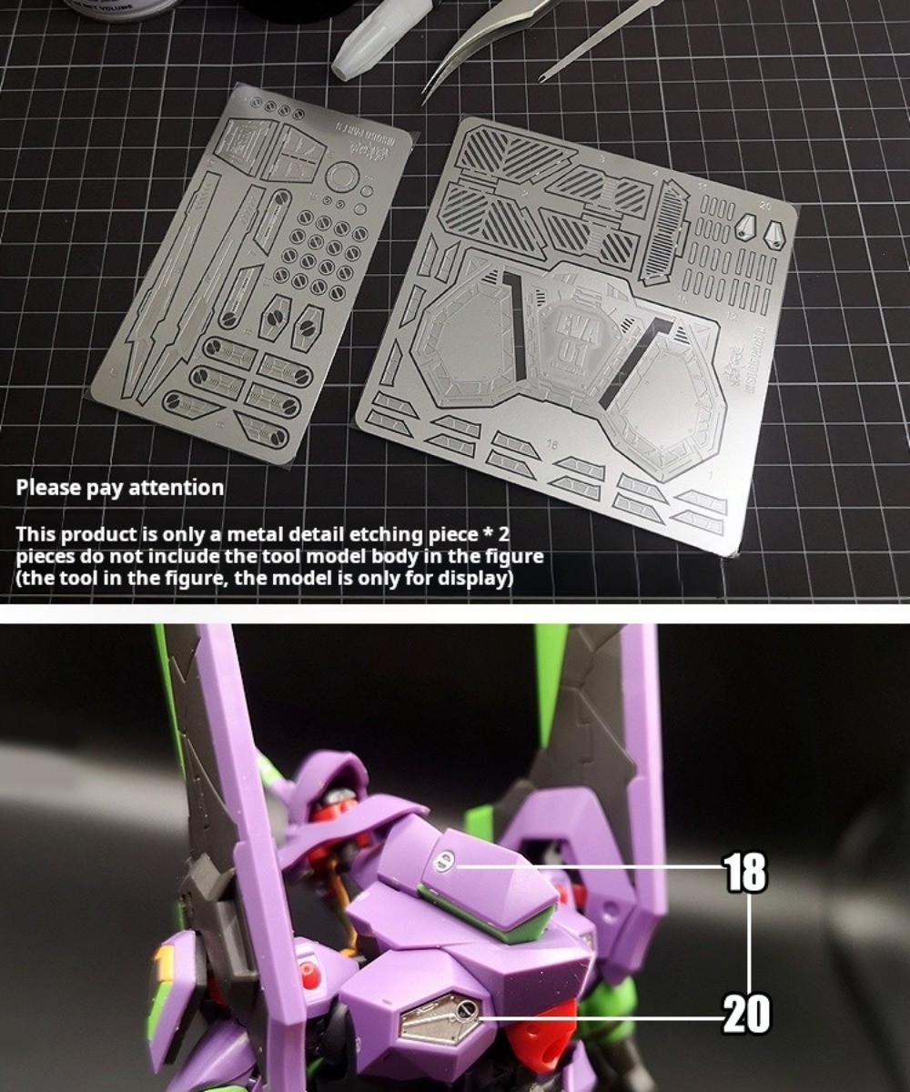 Model Kit Eva - MS066 MSWZ أجزاء النقش المعدنية RG