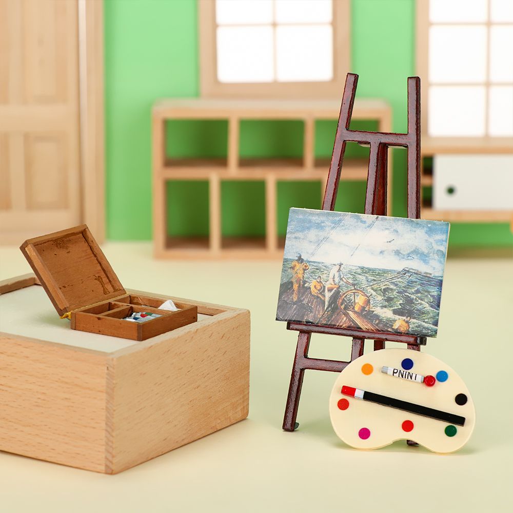 أثاث بيت الدمية صندوق خشبي حام - مراجعة Paint Model Kit وسعره