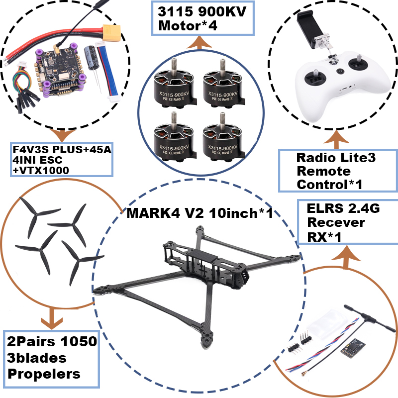 طائرة بدون طيار MARK4 V2 مقاس  - مراجعة Model Kit Eva وسعره