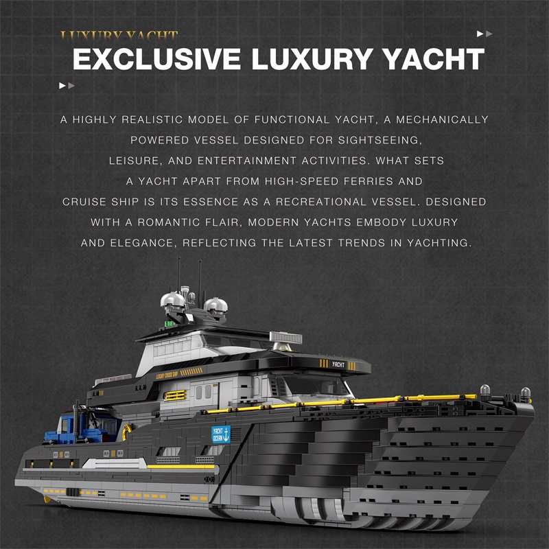 متوفر MOC فكرة فاخرة يخوت اللب - مراجعة Model Kit Yacht وسعره