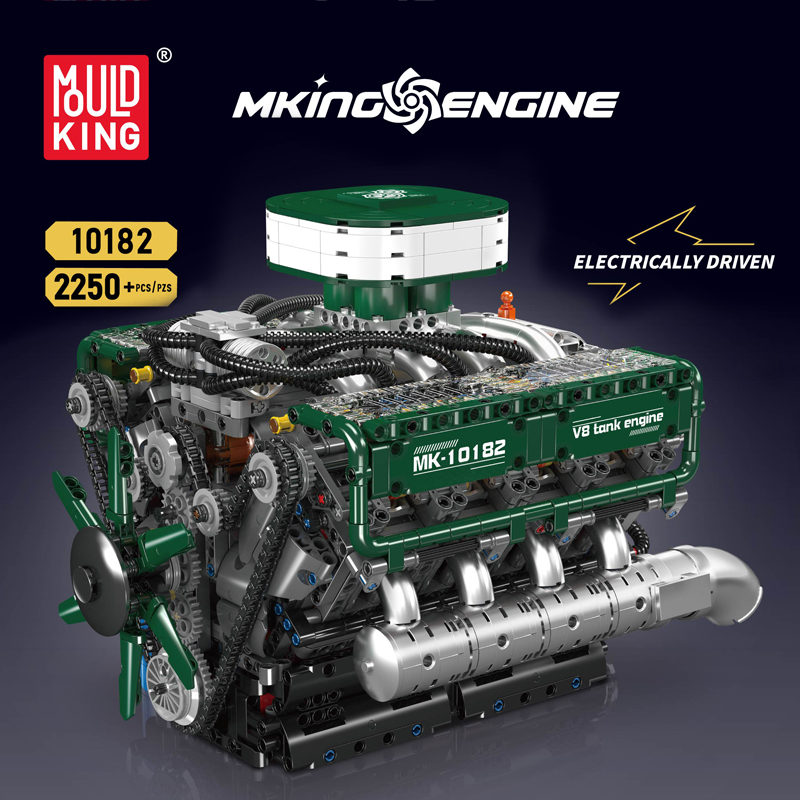 مجموعة مكعبات بناء محرك V8 متح - مراجعة Model Kit Engine وسعره
