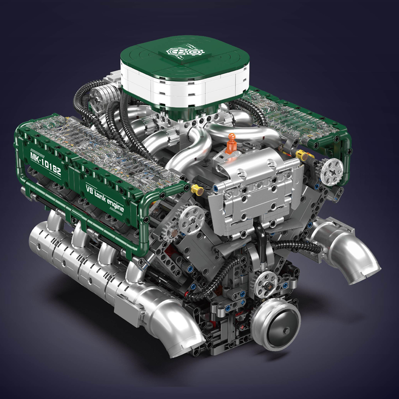 مجموعة مكعبات بناء محرك V8 متح - مراجعة Model Kit Engine وسعره