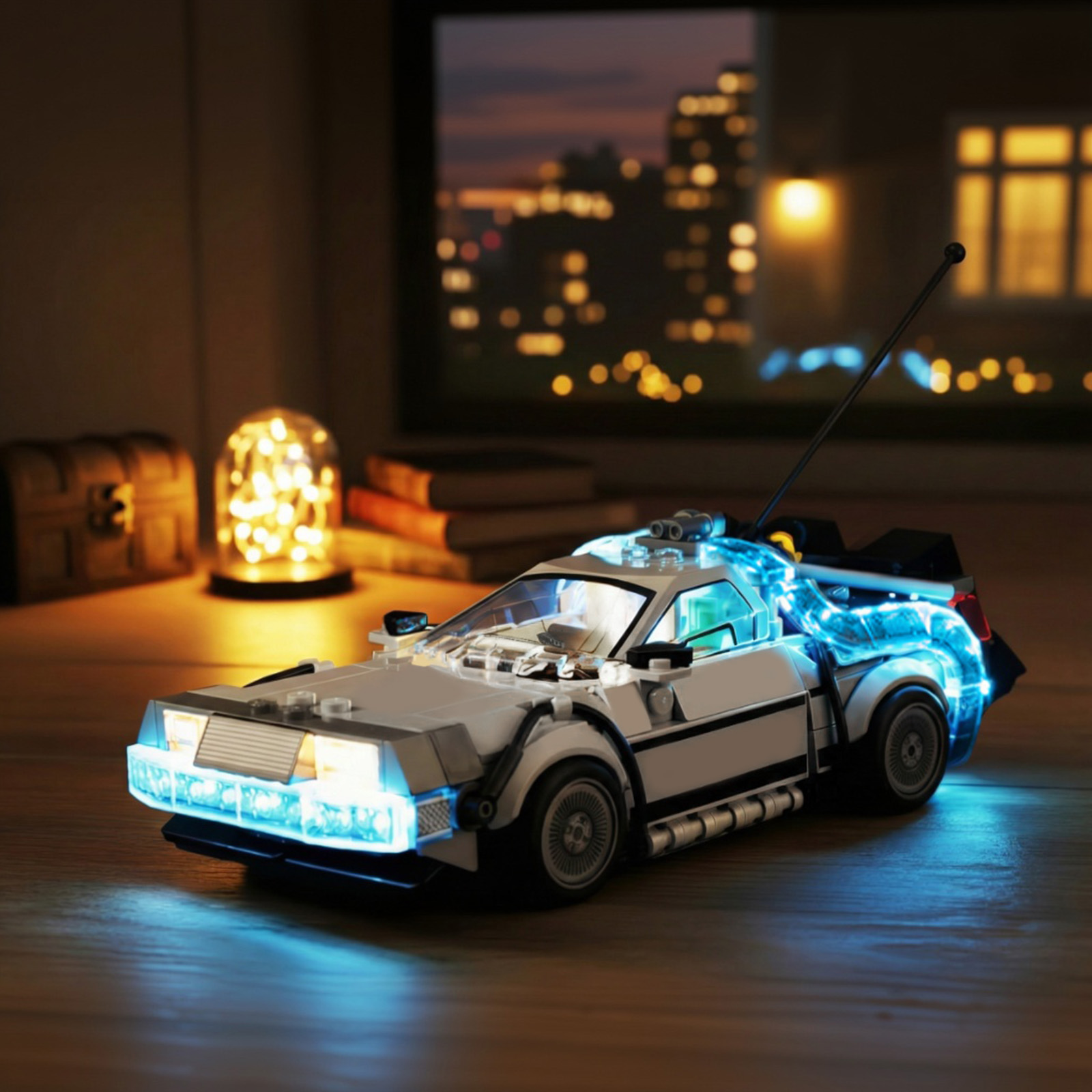 مجموعة إضاءة LED لآلة الزمن من - مراجعة Model Kit Fantasy وسعره